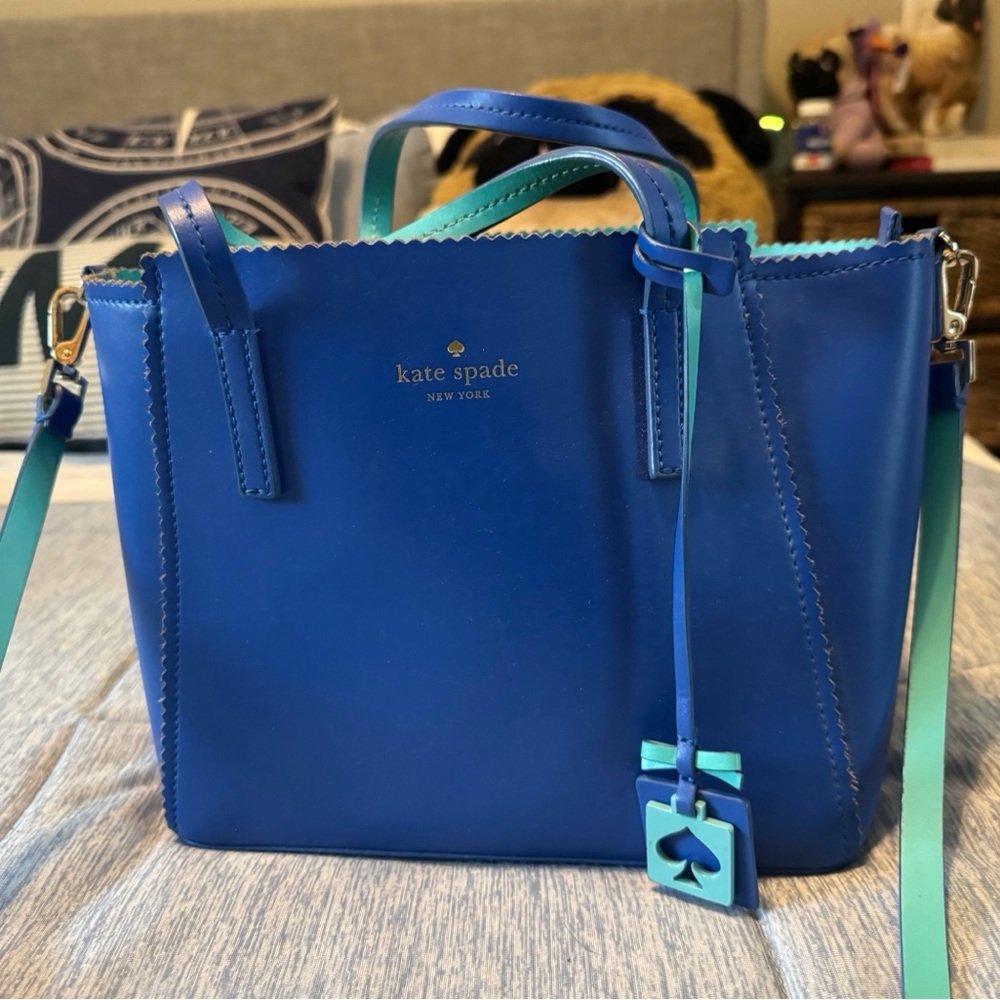 Kate Spade Tote, crossbody. Blue Turquoise